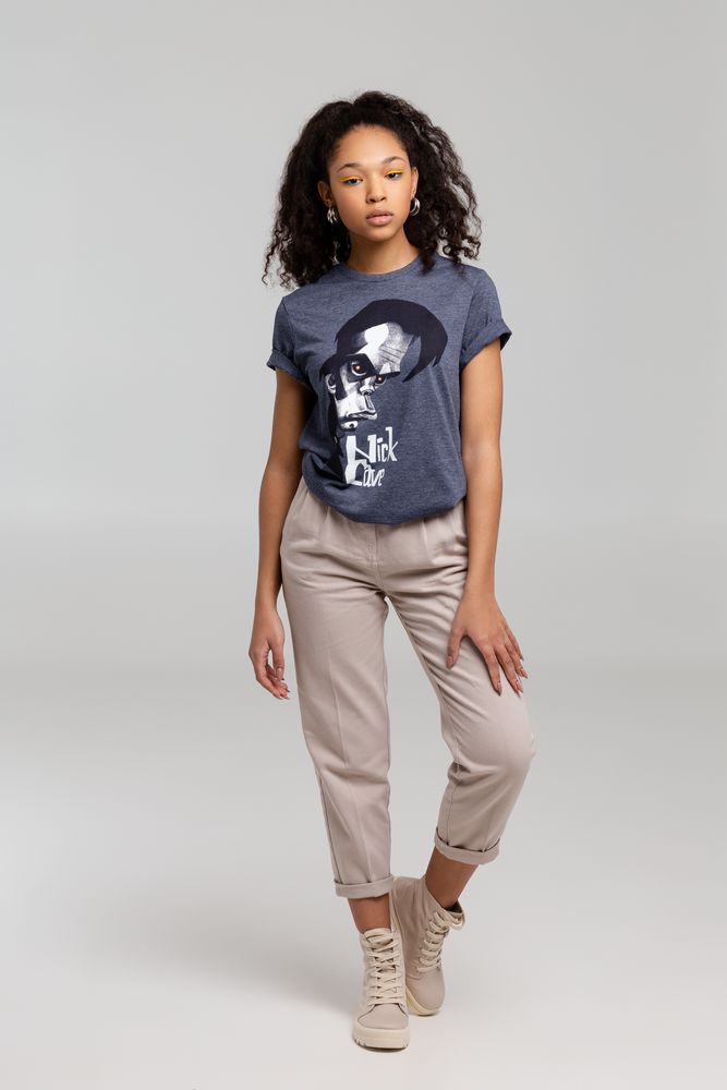 Футболка «Меламед. Nick Cave», темно-синий меланж — изображение 7