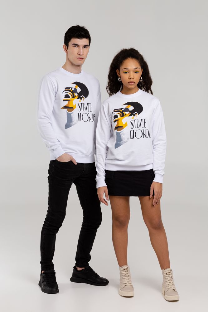 Толстовка «Меламед. Stevie Wonder», белая — изображение 10