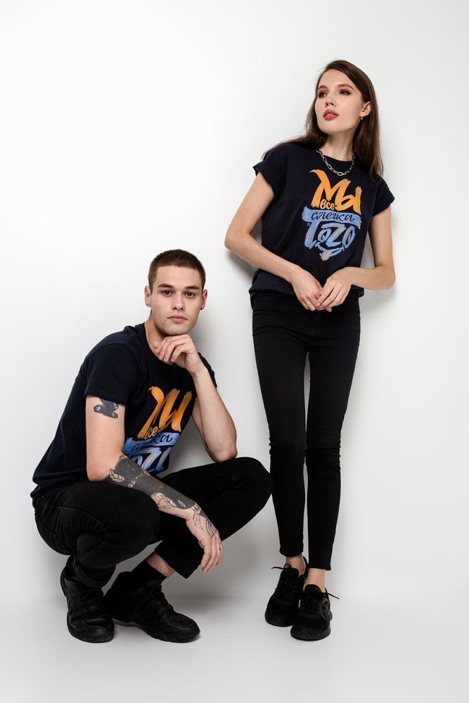 Футболка «Мы все слегка того», темно-синяя — изображение 12