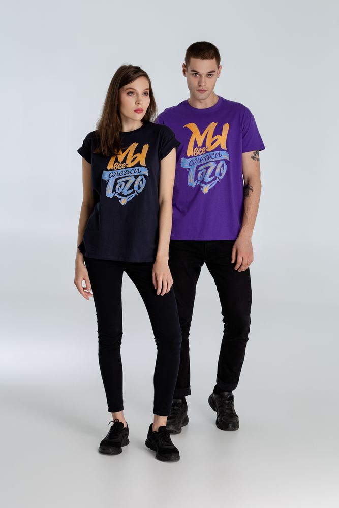 Футболка «Мы все слегка того», темно-синяя — изображение 13