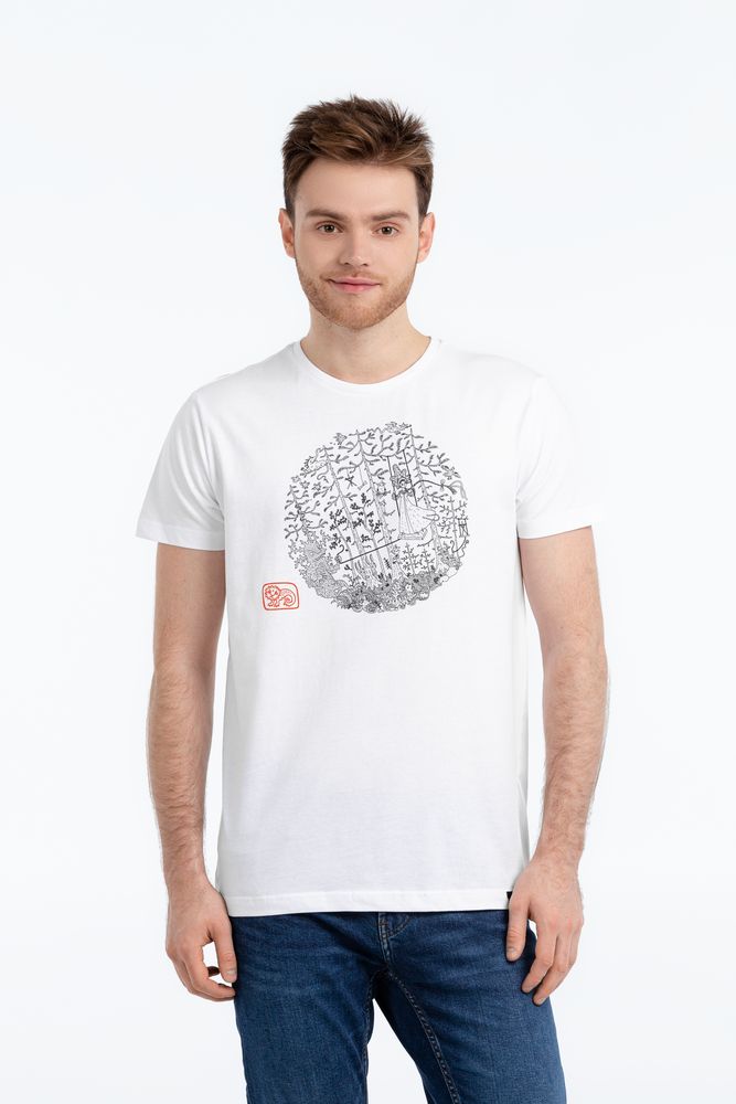 Футболка «Качели», белая — изображение 2