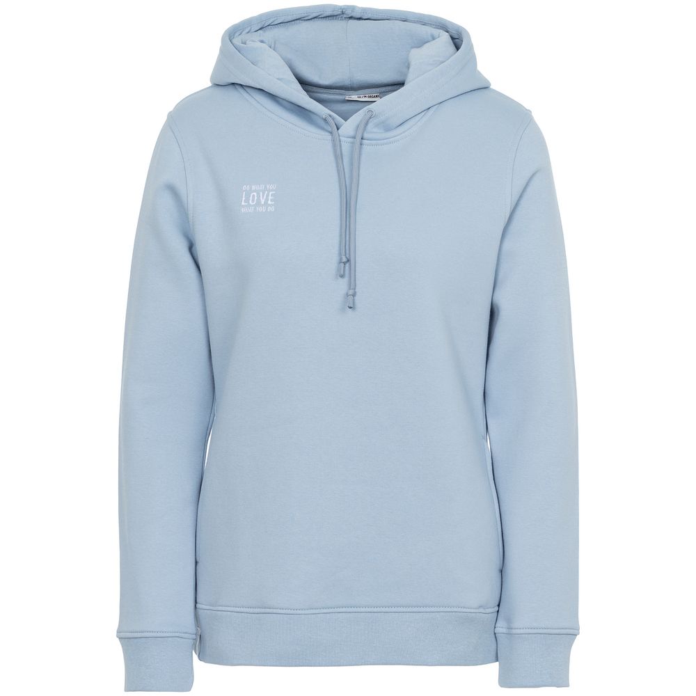 Худи с вышивкой женское Do Love, серо-голубое — изображение 2