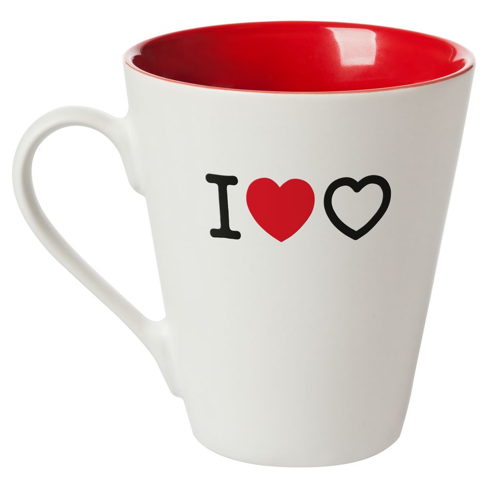 Кружка «Люблю любовь», белая с красным — изображение 2
