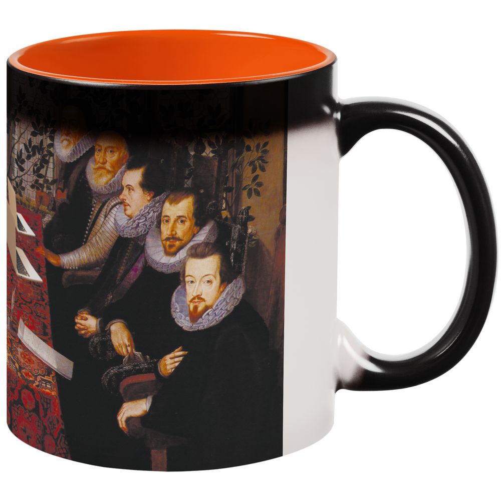 Кружка-хамелеон «Новая классика. Dream Team», матовая, оранжево-черная — изображение 3