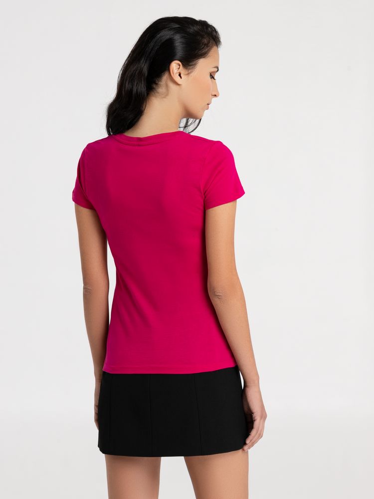 Футболка женская «Меламед. Жанна Агузарова», ярко-розовая (фуксия) — изображение 5