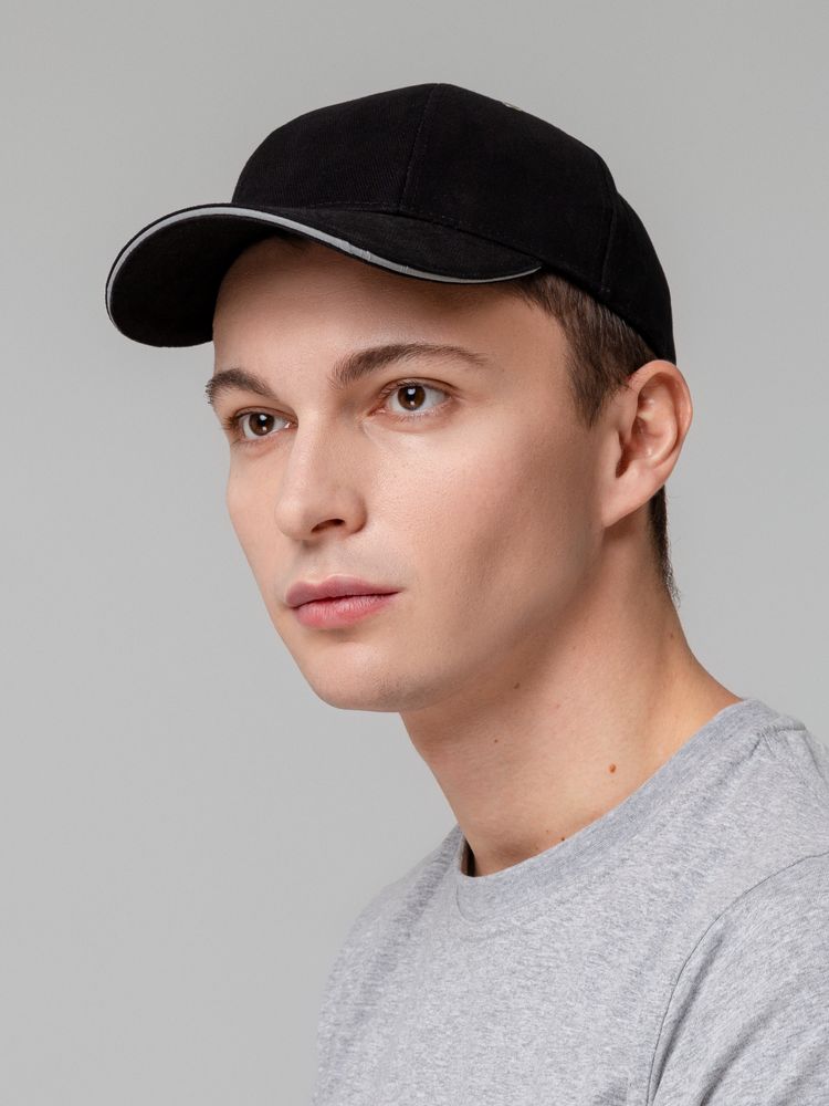 Бейсболка Hard Work Black со светоотражающим элементом — изображение 8