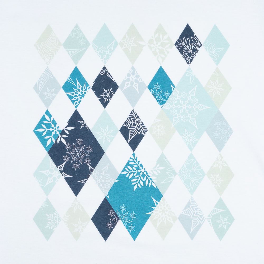 Футболка женская «Ромбо. Первый снег», белая — изображение 3