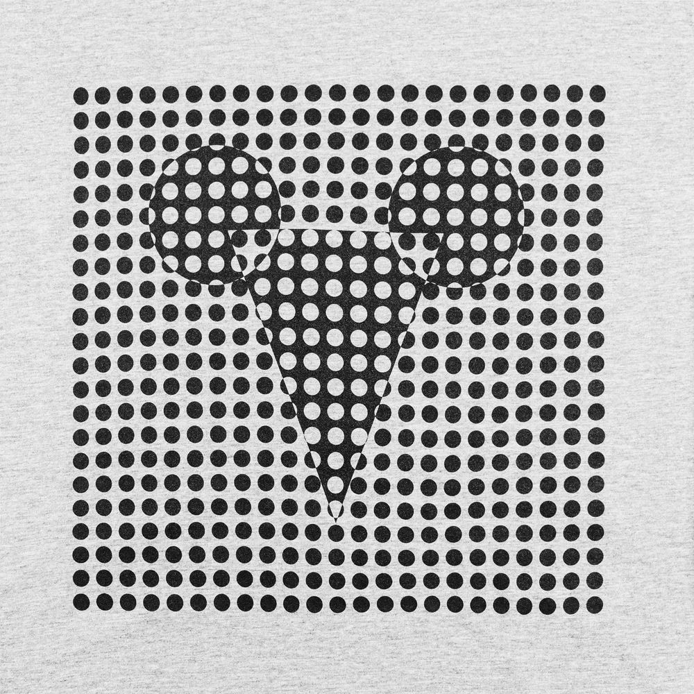 Футболка женская Optical Mouse, серый меланж — изображение 3