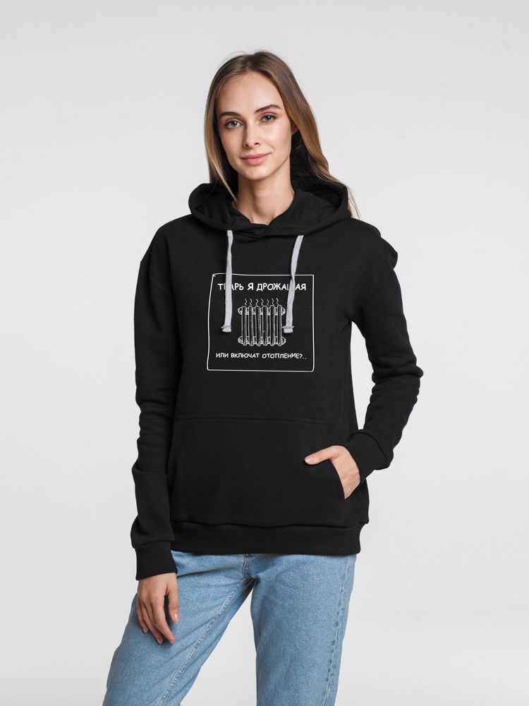 Толстовка «Тварь я дрожащая...», черная — изображение 3