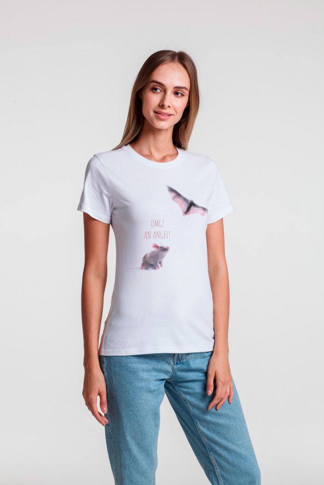 Футболка женская An Аngel, белая — изображение 2
