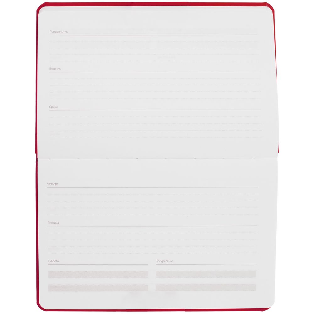 Еженедельник Urban, недатированный, красный — изображение 7