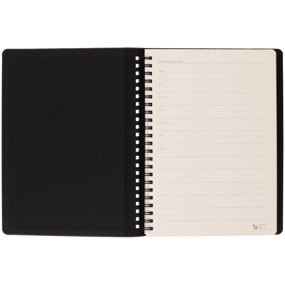 Ежедневник Spring Urban на заказ, недатированный, бордовый — изображение 7