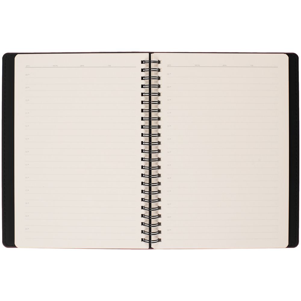 Ежедневник Spring Urban на заказ, недатированный, бордовый — изображение 8