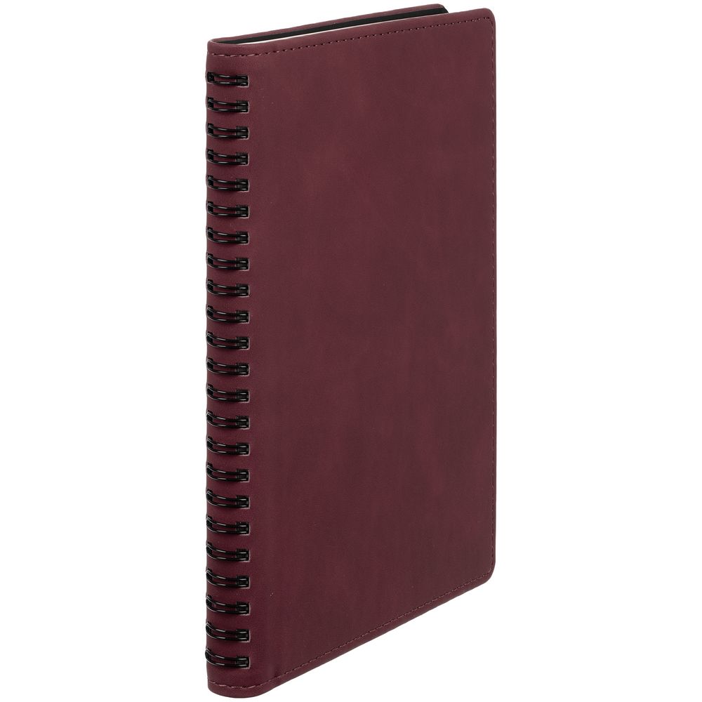 Ежедневник Spring Urban на заказ, недатированный, бордовый — изображение 3