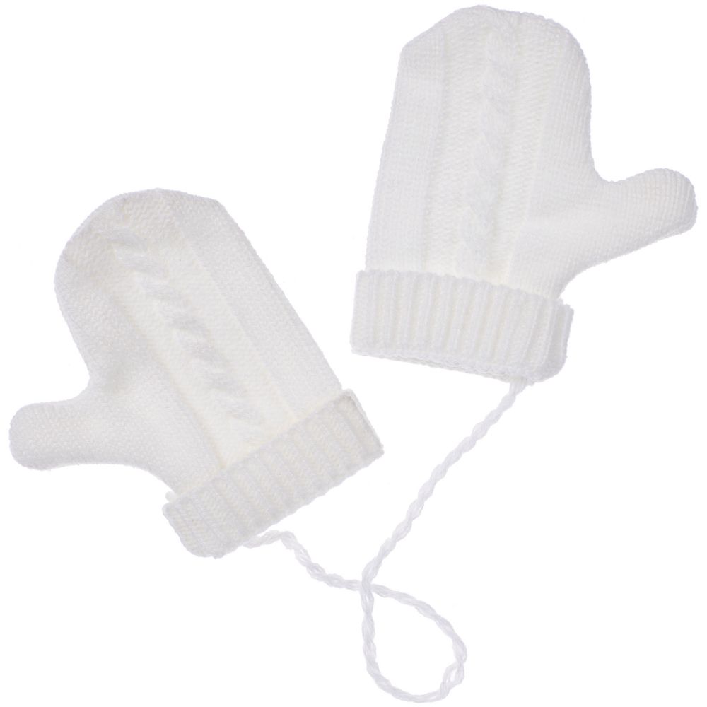 Игрушка на елку «Рукавички», белые — изображение 2