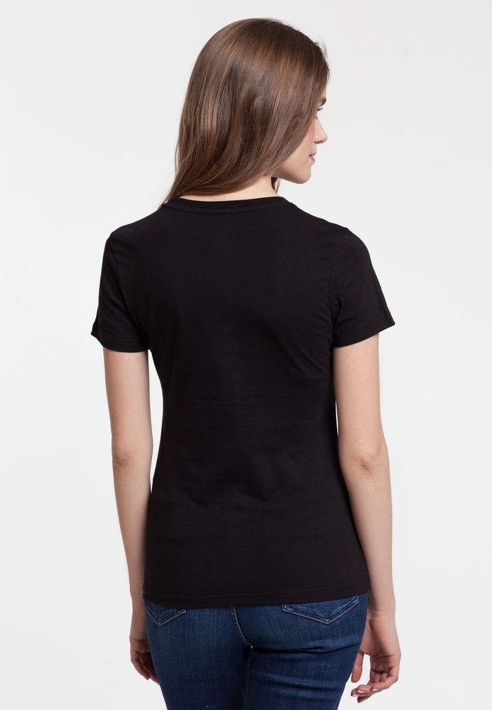 Футболка женская «Ван-Пакман», черная — изображение 6