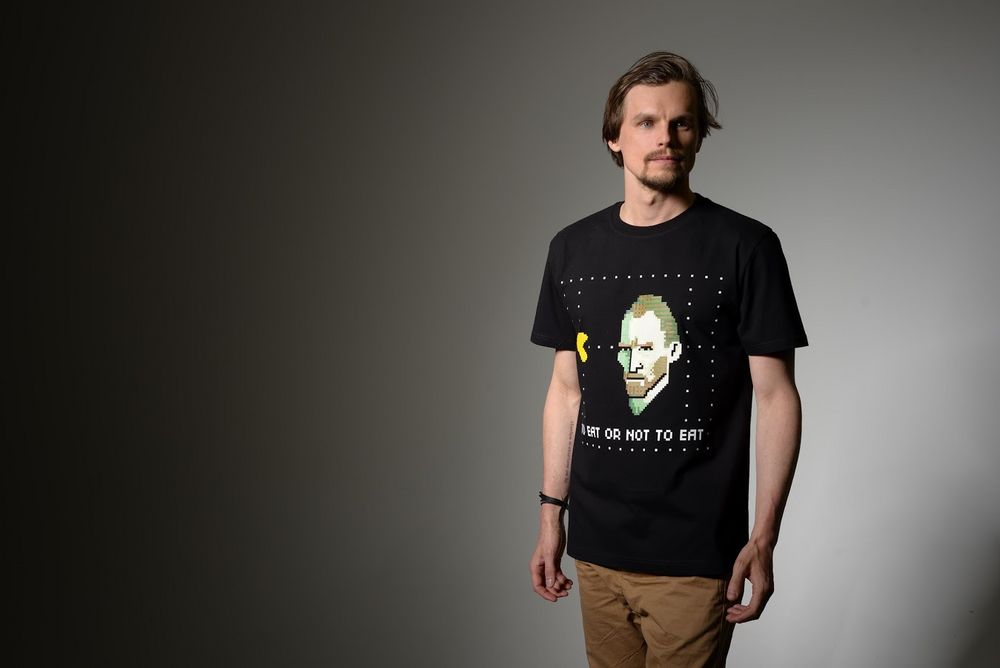 Футболка мужская «Ван-Пакман», черная — изображение 7