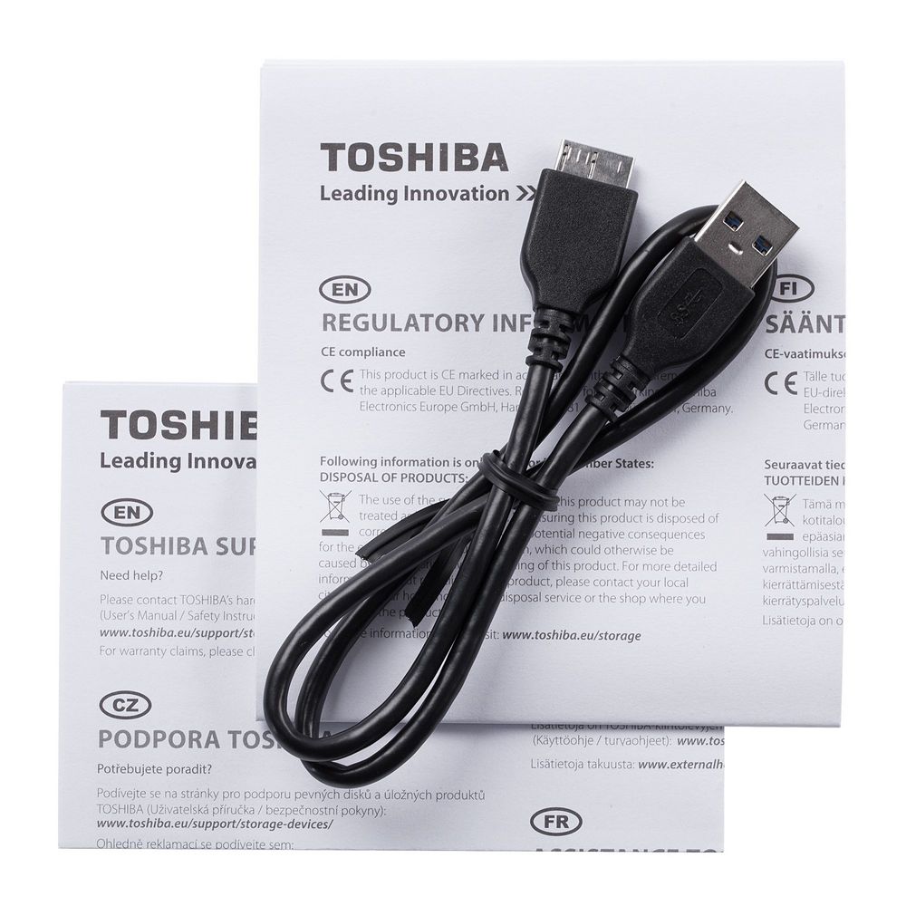 Внешний диск Toshiba Canvio, USB 3.0, 1Тб, черный — изображение 5