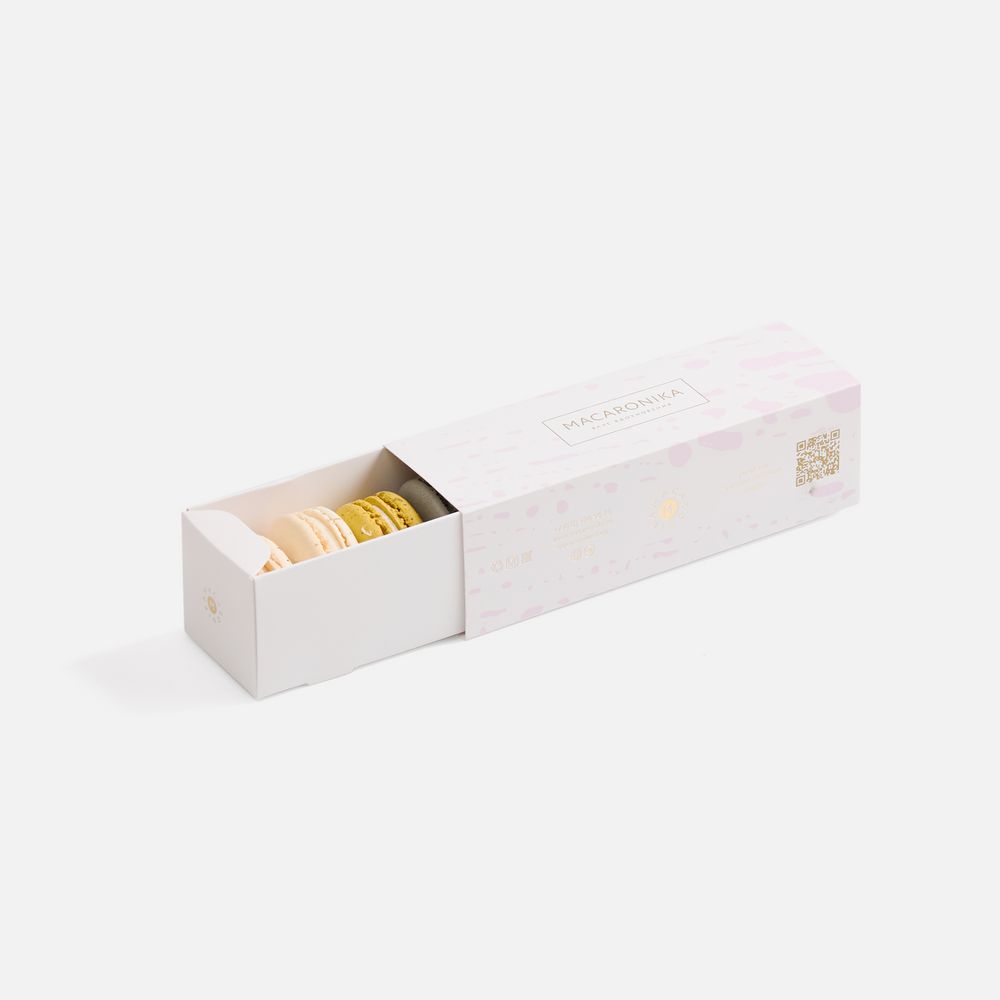 Набор из 6 пирожных макарон — изображение 3