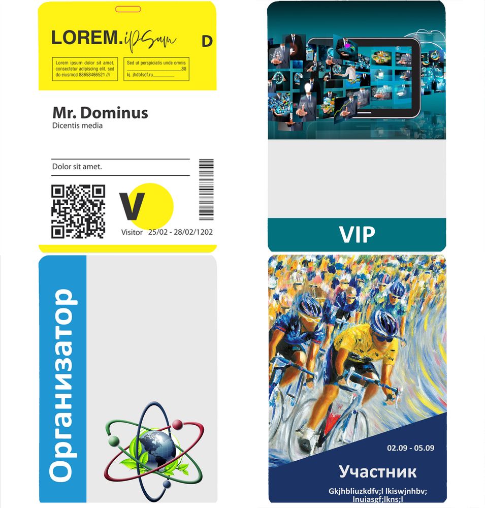 Бейдж с печатью на заказ, матовая ламинация — изображение 2