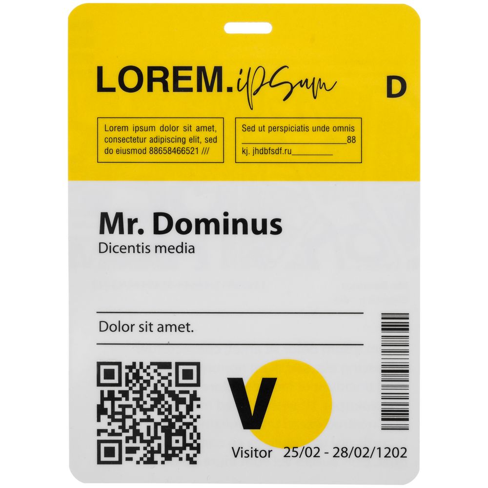 Бейдж с печатью на заказ, глянцевая ламинация — изображение 3