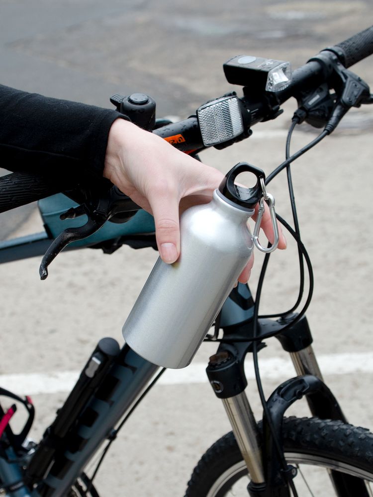 Бутылка для спорта Re-Source, серебристая — изображение 5