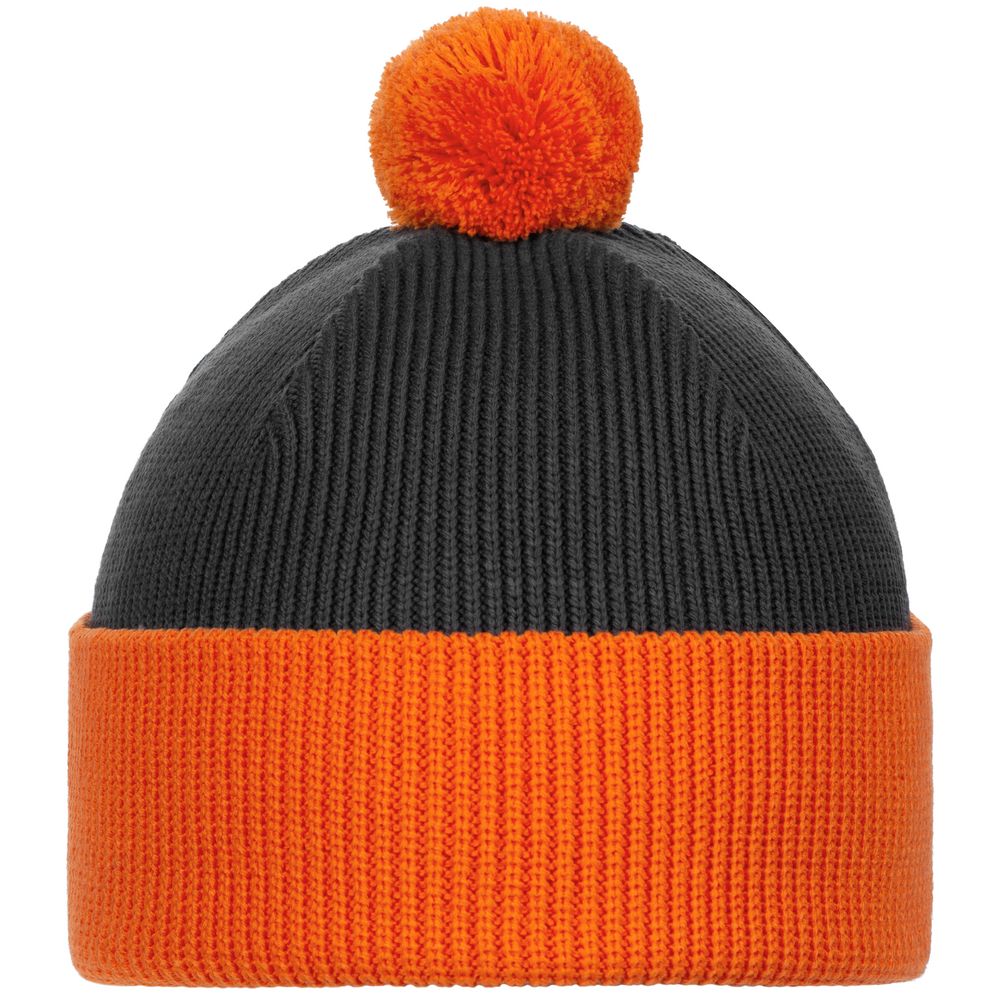 Шапка Snappy, темно-серая с оранжевым — изображение 3