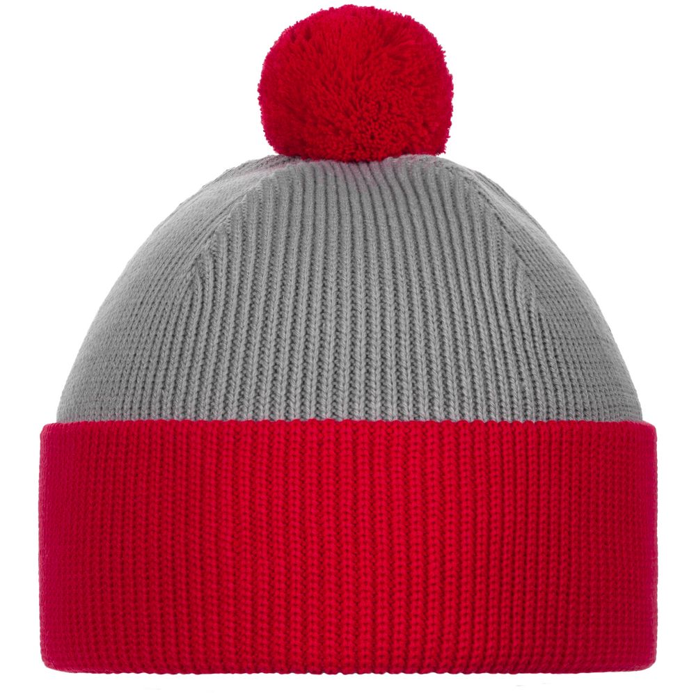 Шапка Snappy, светло-серая с красным — изображение 3