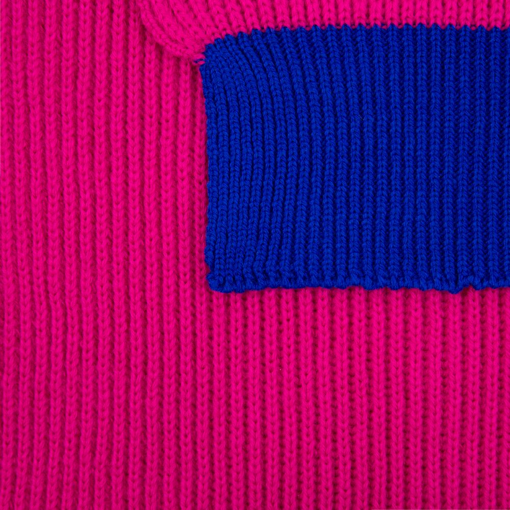 Шарф Snappy, фуксия с синим — изображение 3