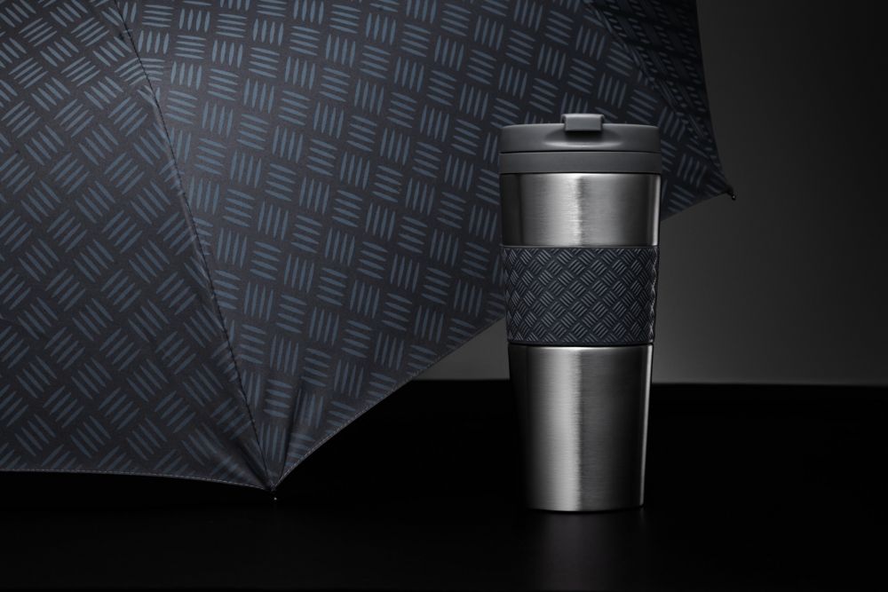 Зонт складной Hard Work, серый — изображение 7