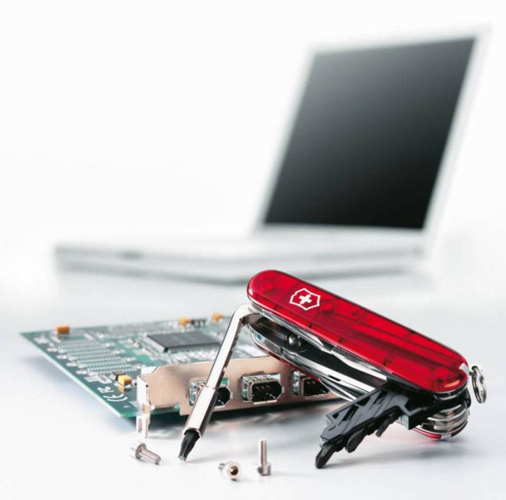 Офицерский нож CyberTool L, прозрачный красный — изображение 3