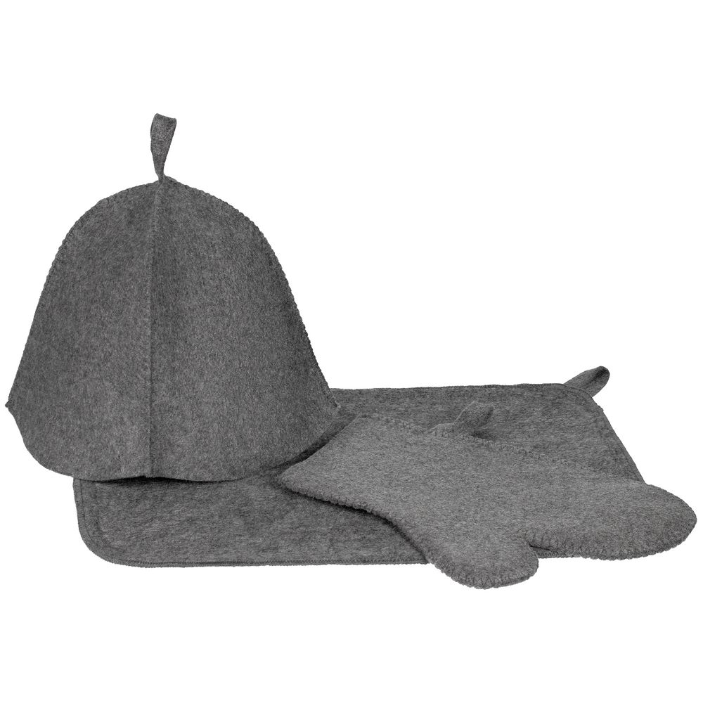 Банный набор Great Heat Therapy, мужской, светло-серый — изображение 4