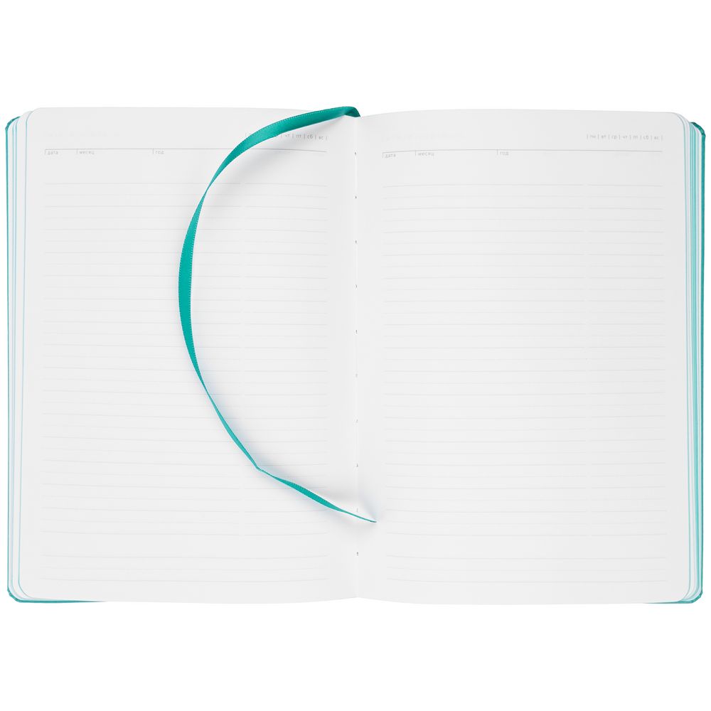 Ежедневник New Latte, недатированный, бирюзовый — изображение 5