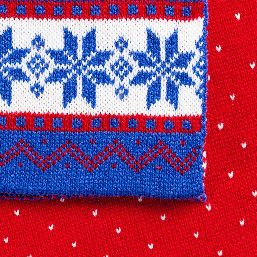 Шарф Happy View, красный с синим — изображение 3