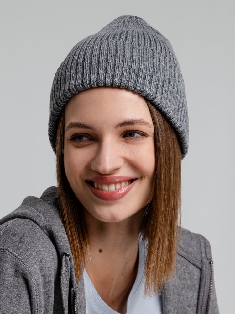 Шапка Stout, серый меланж — изображение 10