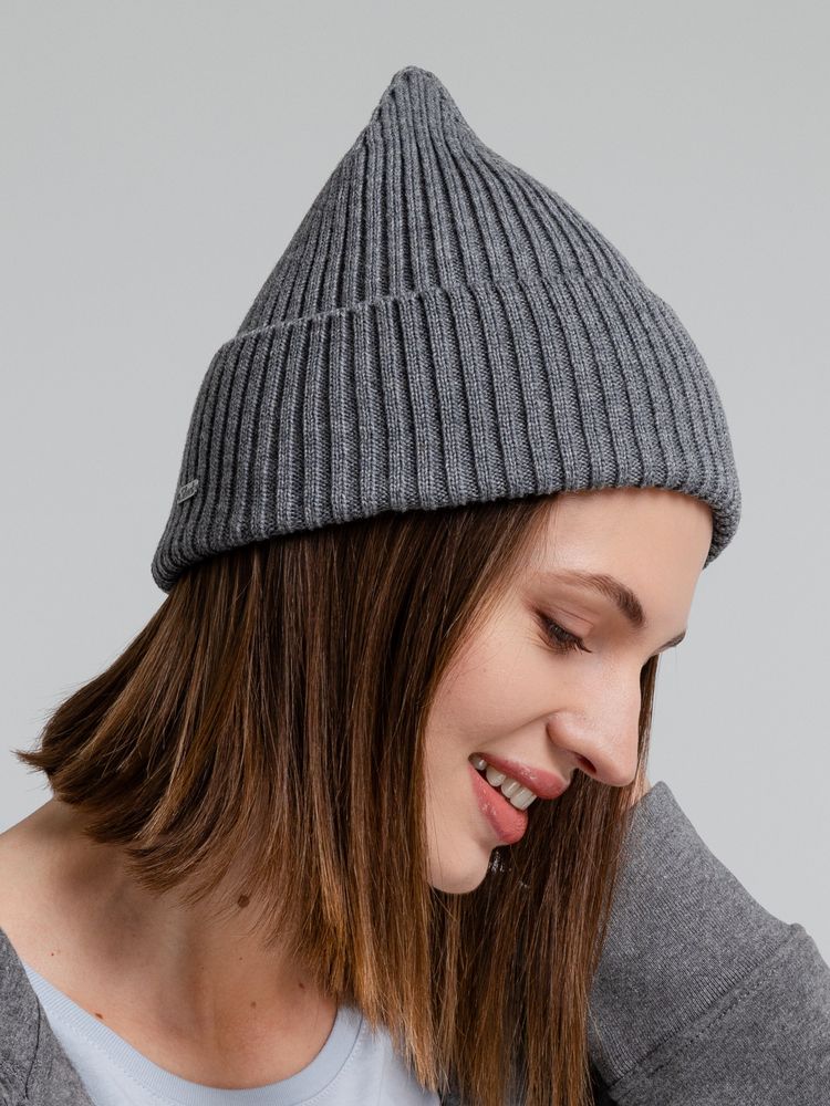 Шапка Stout, серый меланж — изображение 9