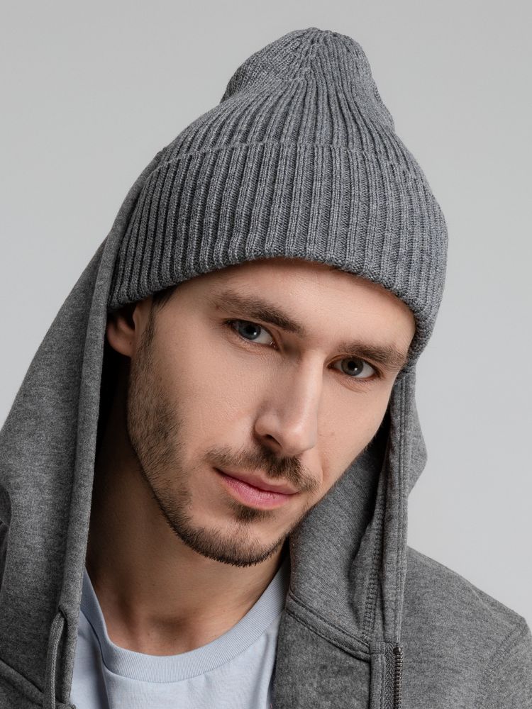 Шапка Stout, серый меланж — изображение 8