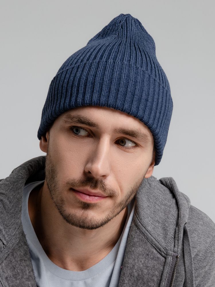 Шапка Stout, синий меланж — изображение 7