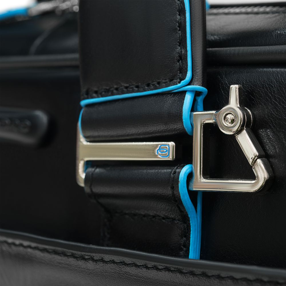 Сумка с отделением для ноутбука Piquadro Blue Square, черная — изображение 10