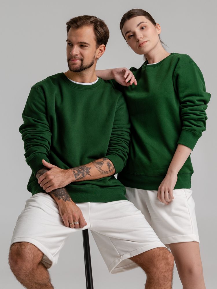 Свитшот унисекс King, темно-зеленый — изображение 10