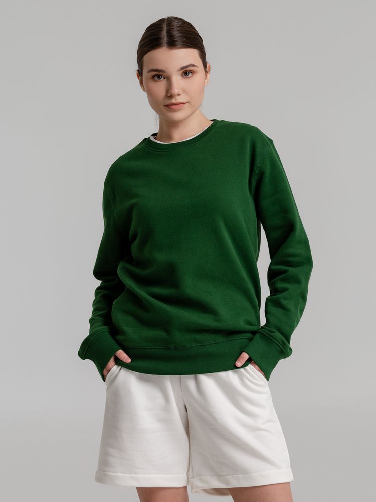 Свитшот унисекс King, темно-зеленый — изображение 5