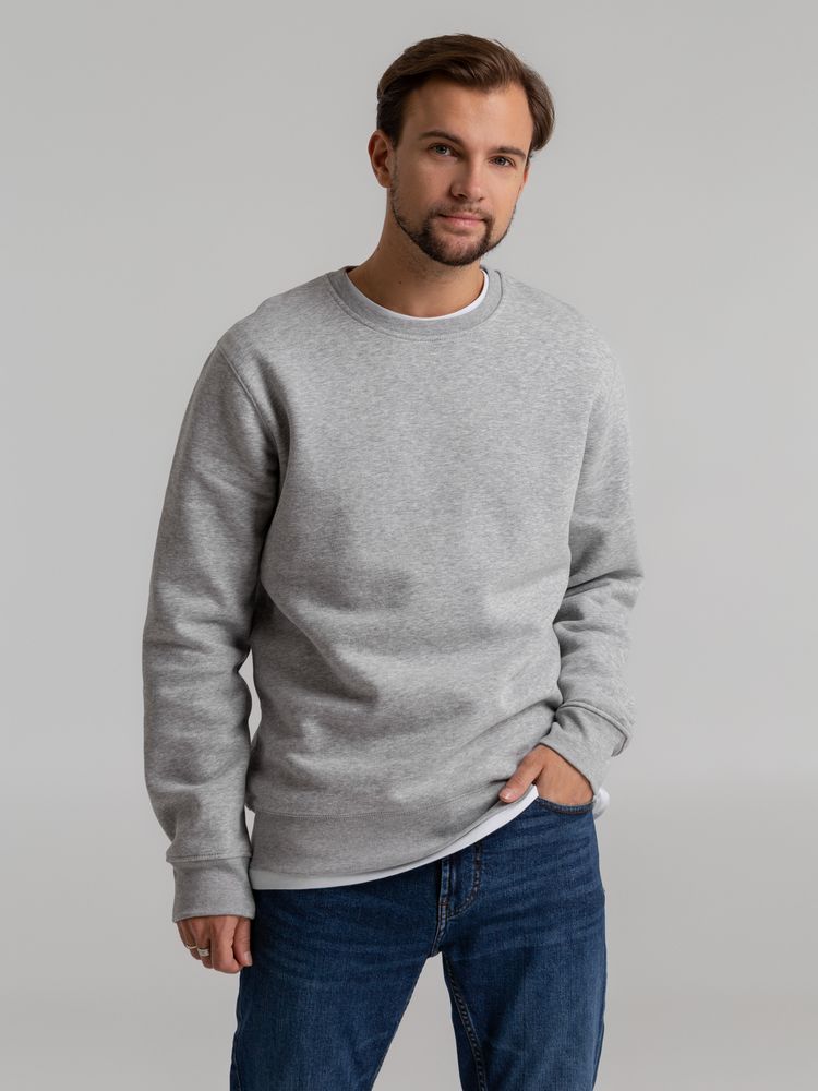 Свитшот унисекс King, серый меланж — изображение 5