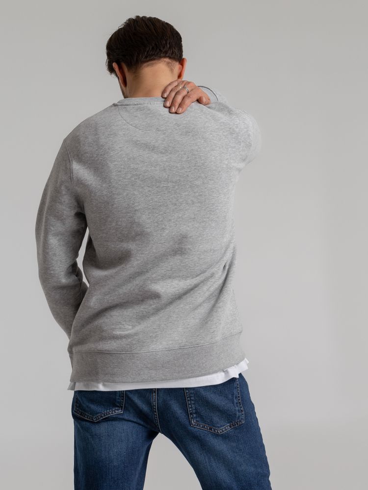 Свитшот унисекс King, серый меланж — изображение 6