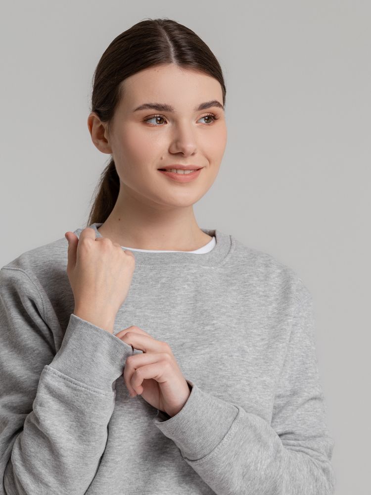 Свитшот унисекс King, серый меланж — изображение 9