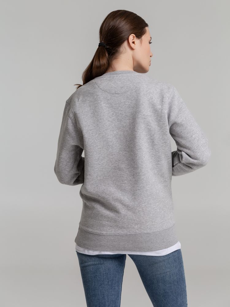 Свитшот унисекс King, серый меланж — изображение 7