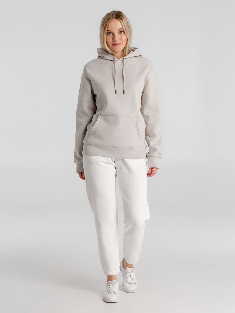 Толстовка с капюшоном унисекс King, дымчато-серая — изображение 11