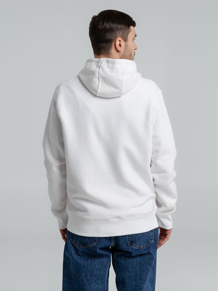 Толстовка на молнии с капюшоном унисекс King, белая — изображение 11