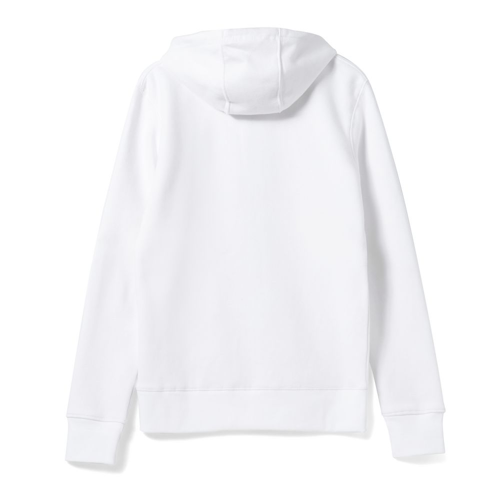 Толстовка на молнии с капюшоном унисекс King, белая — изображение 3