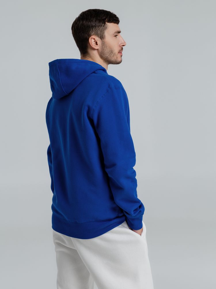 Толстовка на молнии с капюшоном унисекс King, ярко-синяя — изображение 10