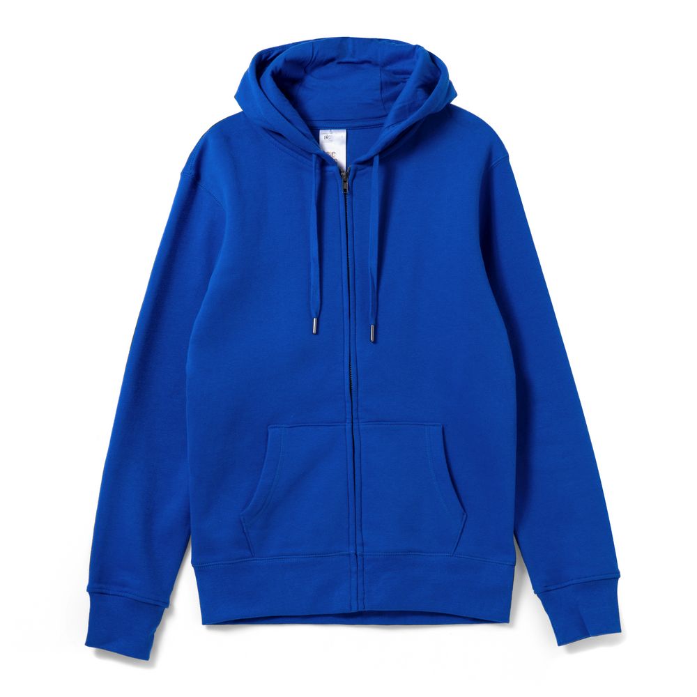 Толстовка на молнии с капюшоном унисекс King, ярко-синяя — изображение 2